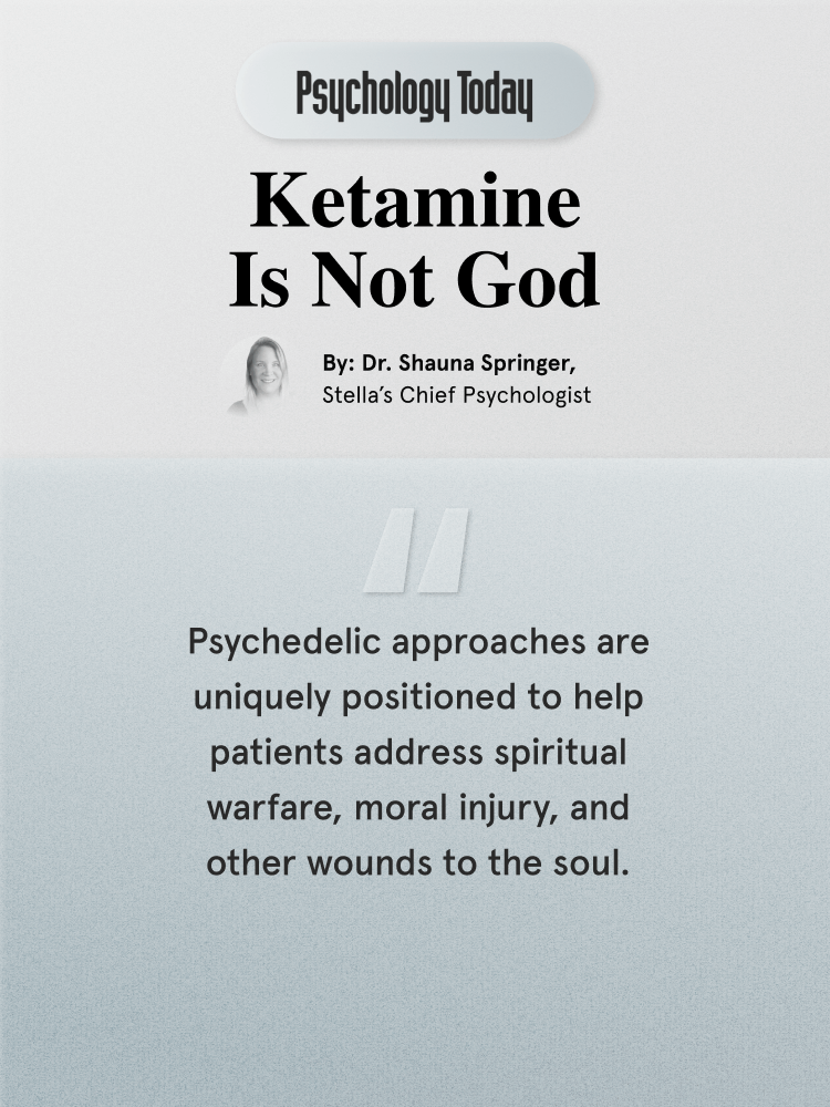 Ketamine Is Not God