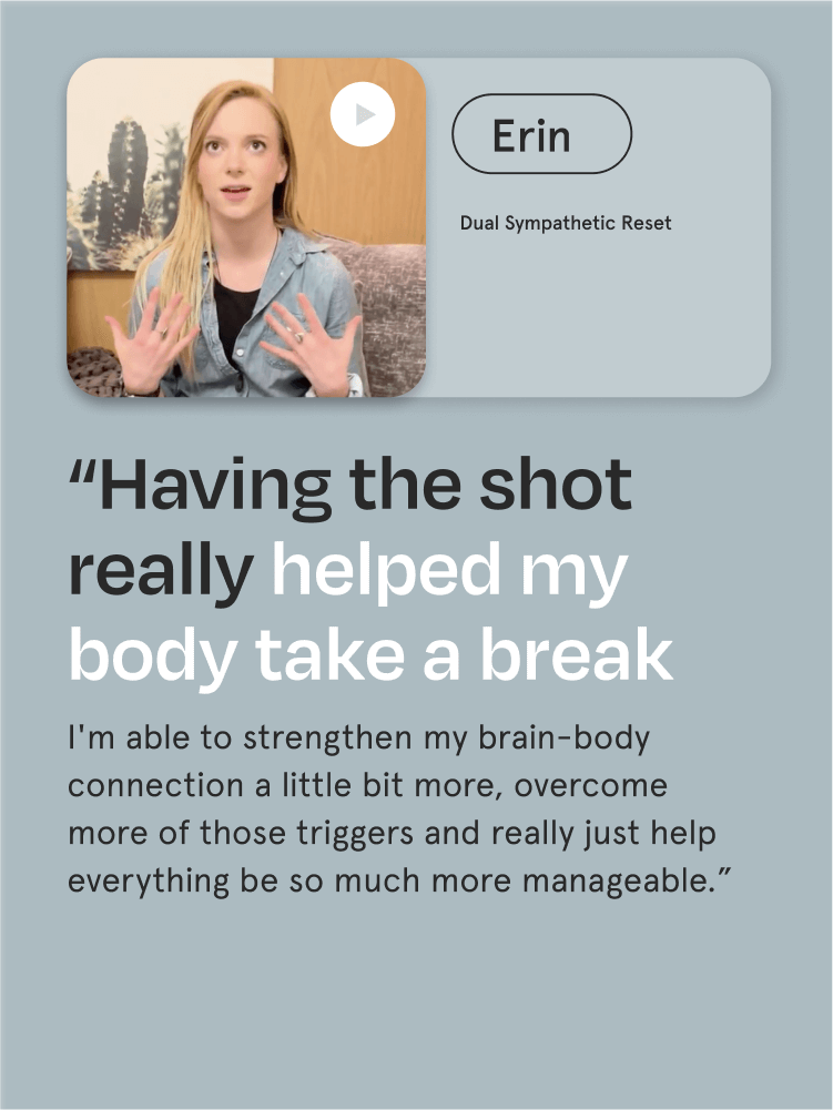 "I'm able strengthen my brain-body connection." Watch Erin describe how SGB impacted her symptoms.