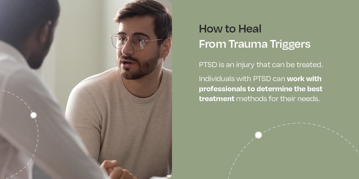 A man discusses how to heal from trauma triggers